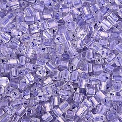 Transparente innenfarbene Glas-Saatperlen&nbsp;SEED-T007-13I