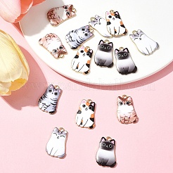 14шт 5 стиля подвески из сплава с эмалью&nbsp;ENAM-FS0001-95