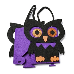 Halloween-Süßigkeitstüten aus Eulenfilz mit Griffen&nbsp;LS-HAWE-K001-01C