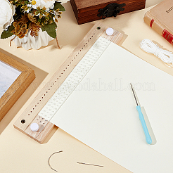 Ensemble d'outils de poinçonnage et de reliure en bois et acrylique&nbsp;DIY-WH0021-76