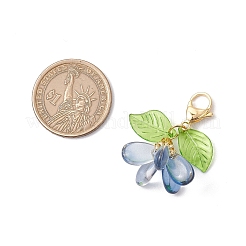 Подвески из цветочного стекла украшения HJEW-MZ00213-03