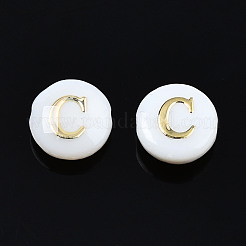 Бусины из натуральных пресноводных ракушек SHEL-S278-036C