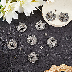 8 пакетик декоративных заклепок из сплава&nbsp;BUTT-CP0001-11