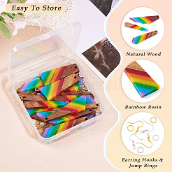 Подвески из смолы и ореха&nbsp;DIY-TA0011-03B