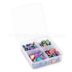Fili di perline di ematite sintetica non magnetica placcata 215 pz 4 dimensioni&nbsp;G-LS0001-56