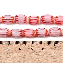 Handgefertigte ovale Millefiori-Glasperlenstränge&nbsp;LK-Z001-01B-07