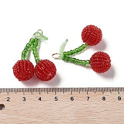 Стеклянные подвески из бисера&nbsp;GLAA-G113-01