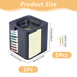 Пластиковый выдвижной держатель для заметок и рулонный диспенсер для липких заметок&nbsp;AJEW-WH0695-247B