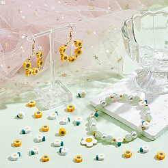 200шт 2 стиля ручной работы бусины из полимерной глины&nbsp;CLAY-SC0001-85