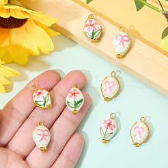 8 pendentif en porcelaine fait main&nbsp;PALLOY-SW00139