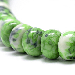 Синтетический океан белого нефрита бисер пряди G-S257-5x10mm-11