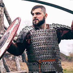 Регулируемый держатель для меча из искусственной кожи в средневековом стиле&nbsp;AJEW-WH0561-001