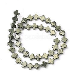 Fili di perline di pirite naturale&nbsp;G-D067-M04