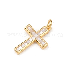 Латунь эмаль подвески&nbsp;KK-L255-07G-01