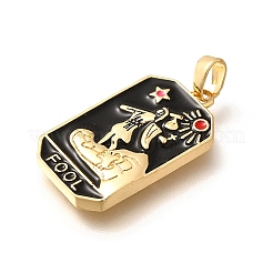 Латунные эмалевые подвески с картами таро KK-R212-02G-05