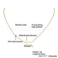 Ожерелье с подвеской-крестом из нержавеющей стали 201 MB5572-1