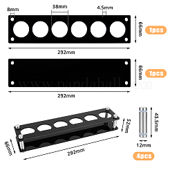 Акриловый держатель для бокалов с 6 отверстием ODIS-WH0019-12A