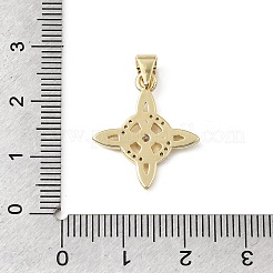 Pendentifs en laiton zircon cubique transparent&nbsp;KK-E799-06D-G
