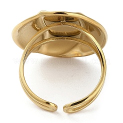 Ionenplattierung (IP) 304 Edelstahl-Fingerringe&nbsp;RJEW-C075-05D-G