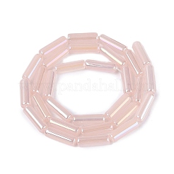 Chapelets de perles en verre d'imitation jade électrolytique&nbsp;EGLA-Q132-02A-A04