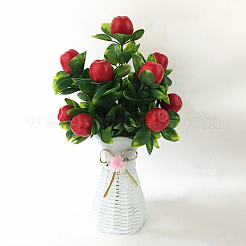 20 Stück Mini-Schaumstoff-Apfel-Imitation&nbsp;DJEW-SP0001-32