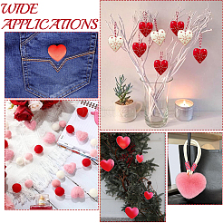 Herz handgemachte Wollfilz Ornament Accessoires&nbsp;DIY-CY0003-12A