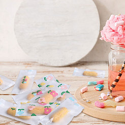 200 Stück Opp Blumen-Nougat-Süßigkeiten-Verpackungsbeutel&nbsp;ABAG-WH0039-28