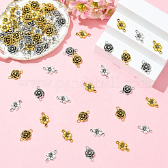 80 pièce 4 styles de liens/connecteurs de style tibétain&nbsp;TIBEB-YW0001-39