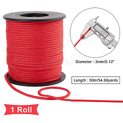 Cordons tressés en nylon&nbsp;NWIR-WH0017-003