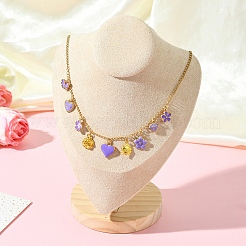 Ожерелья из нержавеющей стали 304 с цепочкой из троса NJEW-FS00005