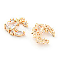 Латунные микро проложить кубического циркония подвески&nbsp;KK-E090-29G