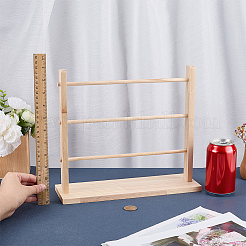 Abnehmbarer 3-stufiger Armband-Organizer-Ausstellungsturm aus Holz&nbsp;ODIS-WH0043-262B