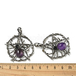 Подвески из натурального аметиста  G-P547-05AS-06
