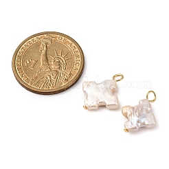 Подвески-кресты из натурального барочного жемчуга Кеши&nbsp;PALLOY-JF04209-01