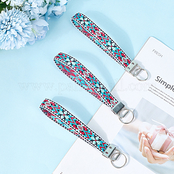 Брелок из железа с полиэстеровой окантовкой KEYC-WH20054-011A