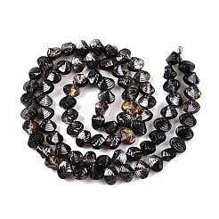 Стеклянные бусины с гальваническим покрытием &nbsp;EGLA-T021-11J