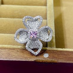 Латунные кольца со стразами для женщин&nbsp;FS-WGC1A7E-01