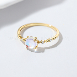 Изысканное кольцо с лунным камнем для женщин HV9473-5