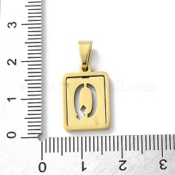 Подвески-алфавиты из нержавеющей стали 304 STAS-S152-01G-Q