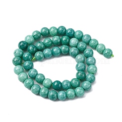 Нити из окрашенных стеклянных бусин с эффектом омбре&nbsp;X-GLAA-T031-01O-09