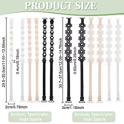 6 пара 6-х видов регулируемых бретелей для бюстгальтера DIY-BC0013-04