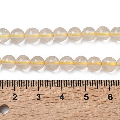 Нити из натуральных бусин лимонного кварца (обработанных нагреванием)&nbsp;G-K365-F02-6mm