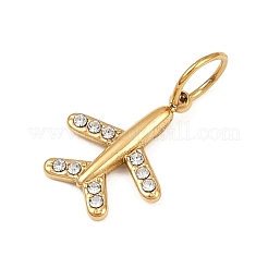 Подвески из нержавеющей стали 304 со стразами&nbsp;LS-STAS-K307-08A-G