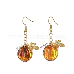 Pendientes colgantes de acero inoxidable 304 y acrílico transparente&nbsp;EJEW-TA00828