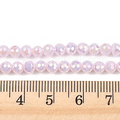 Стеклянные бусины с гальваническим покрытием &nbsp;EGLA-B013-01A-AB06