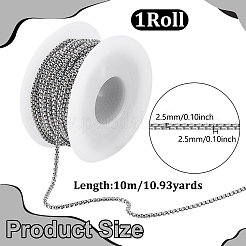 10м 304 нержавеющая сталь коробчатой цепи CHS-UN0001-35