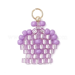 Подвески-короны из стеклянных бусинок&nbsp;PALLOY-MZ00980