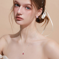 2 шт. подвеска из стерлингового серебра с родиевым покрытием в форме кабошона&nbsp;STER-BBC0008-82