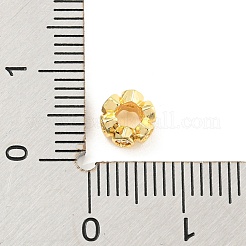 Реечное покрытие латунь микро паве кубический цирконий европейские бусины ZIRC-F140-03G-A