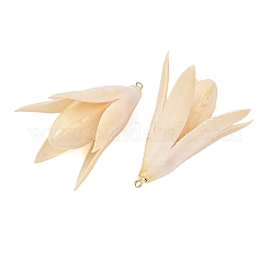 Pendentifs en résine époxy et fleurs séchées&nbsp;RE-CBAAE94-05D